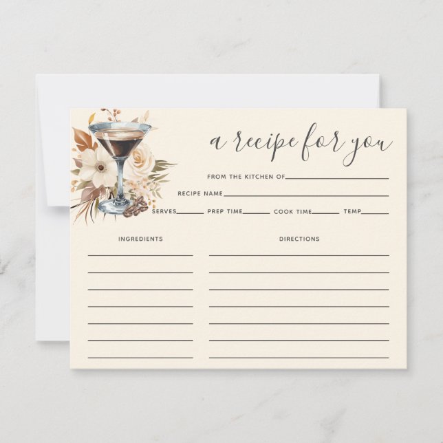 Convite Chá de panela da placa de recebimento Espresso Mar (Frente)