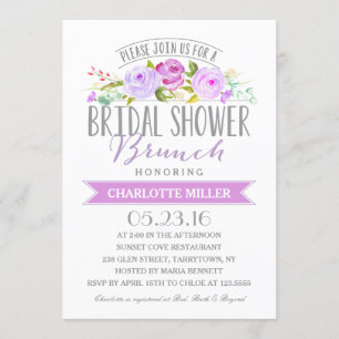 Convite Chá de panela da refeição matinal do chá de