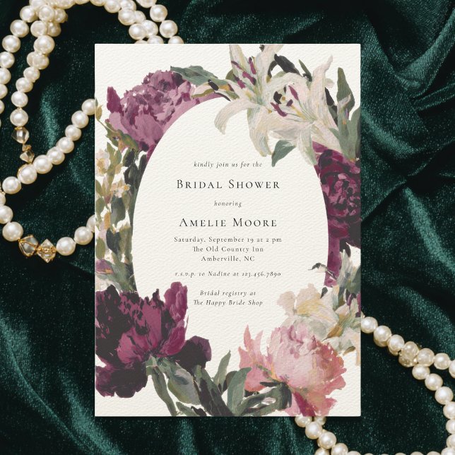 Convite Chá de panela da soleira roxa moderna (Criador carregado)