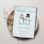 Convite Chá de panela da Sra. Snowman Funny Casal Winter<br><div class="desc">Apresentamos o nosso encantador e contemporâneo "Sr. e Sra. Snowman" Convite ao Chá de inverno para Casais! Esta elegante e chic design combina um toque de humor com uma reviravolta moderna, perfeita para celebrar o amor na estação infantil. Imaginem uma aquarela encantadora que retrata um bonitão de neve e uma...</div>