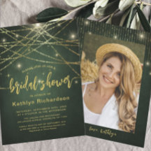 Chá de panela das Luzes Douradas de Cordas Elegant