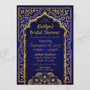 Convite Chá de panela das noites árabes de Bollywood