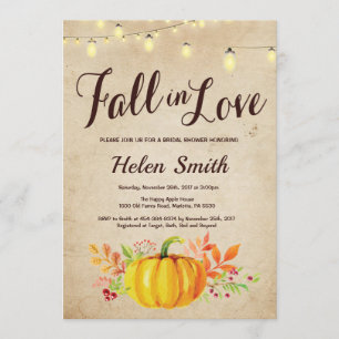 Convite Chá de panela de Abóbora