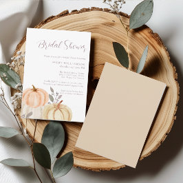 Convite Chá de panela de Abóbora de Folhagem de outono