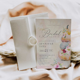 Convite Chá de panela de Abóbora de Queda Elegante