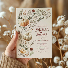 Convite Chá de panela de Abóbora de Queda Russo