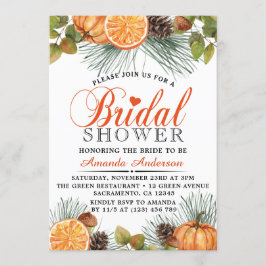 Convite Chá de panela de Abóbora de Queda Russo