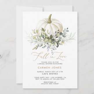 Convite Chá de panela de Abóbora outono