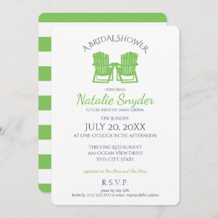 Convite Chá de panela de Adirondack Chairs