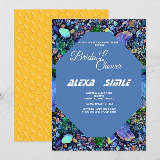 Convite Chá de panela de água de piscina, Poo Editável (Frente/Verso)