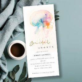 Convite Chá de panela de águas-vivas submarinas