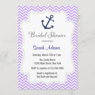 Convite Chá de panela de Âncora Náutica