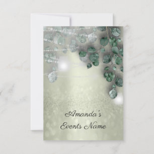 Convite Chá de panela de aniversário Light Jar Rustic Gree