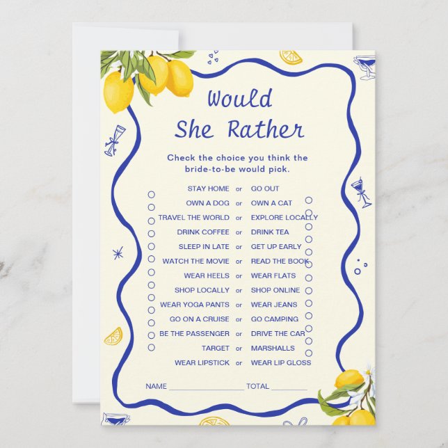 Convite Chá de panela de aperto principal Ela iria jogar p (Frente)