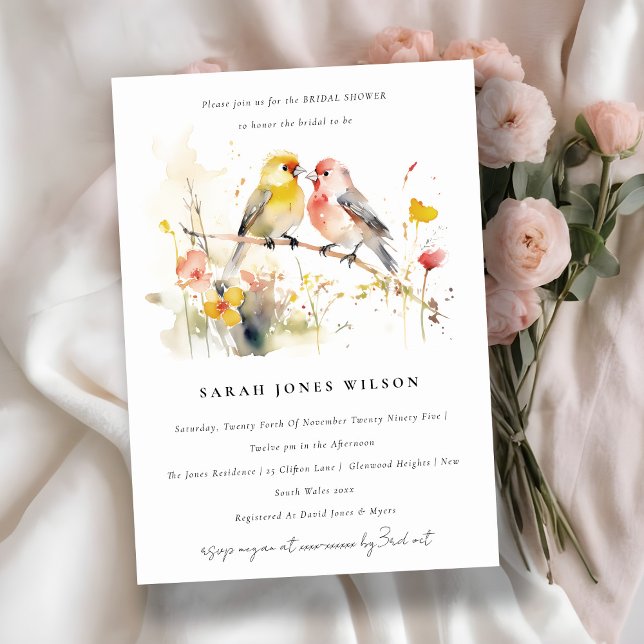 Convite Chá de panela de Aves Aquáticas Botânicas Selvagen (Criador carregado)