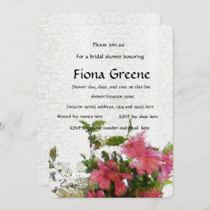 Convite chá de panela de Azalea Rosa do Amor