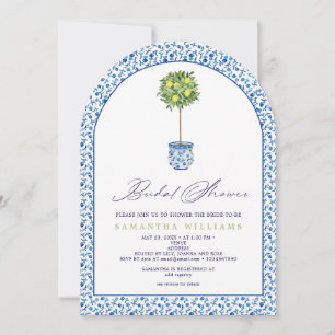 Convite Chá de panela de Azulejos do Rio Lemon