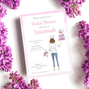 Convite Chá de panela de Baking de Chef de Água