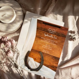 Convite Chá de panela de Barão do Satin Branco em Ferradur