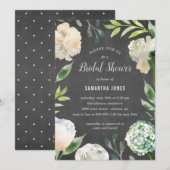 Convite Chá de panela de beleza pura (Frente/Verso)