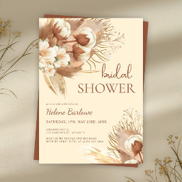 Convite Chá de panela de Boho de Queda de Aquarela Floral