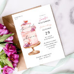Convite Chá de panela de Bolo Rosa<br><div class="desc">Prepare seus convidados para comemorar com seus Convites de chá de panela de Bolo Rosa.</div>