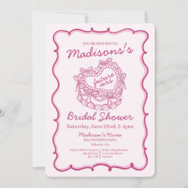 Convite Chá de panela de bolos retrorreflectores do Arco r