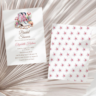 Convite Chá de panela de Boots da Cowgirl Costeira