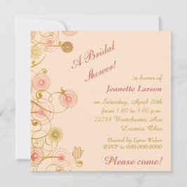 Convite Chá de panela de Borda Flor Whimsical