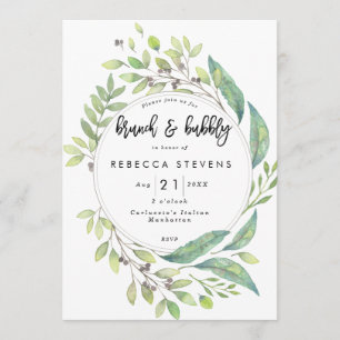 Convite chá de panela de café e verde