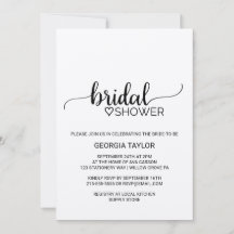 Chá de panela de Caligrafia Kraft Simples