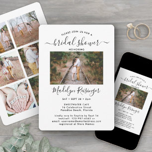 Convite Chá de panela de Caligrafia Moderna Elegante de F