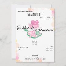 Chá de panela de Casais Retro Pickleball e Prosecc