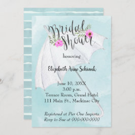 Convite Chá de panela de Casamento da primavera