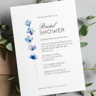 Convite Chá de panela de Casamento de Detalhes Florais Mín