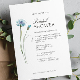 Convite Chá de panela de Casamento de Detalhes Florais Mín