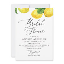 Chá de panela de casamento de limão de citrinos de