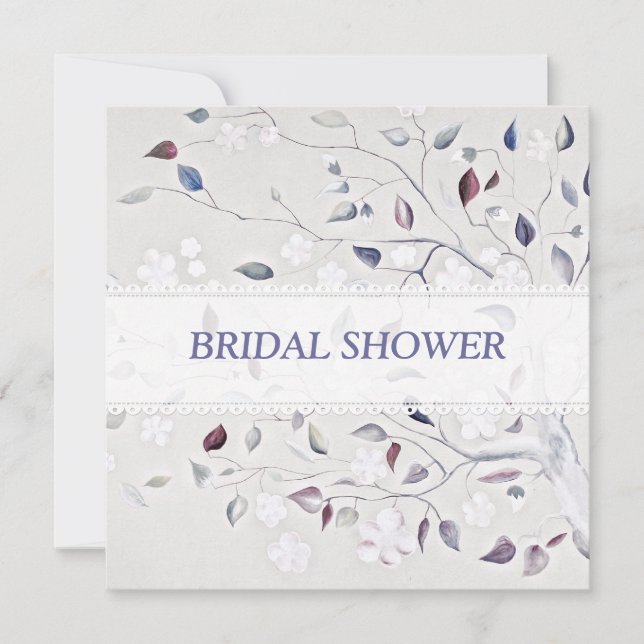 Convite Chá de panela de Casamento em Árvore Fantasia (Frente)