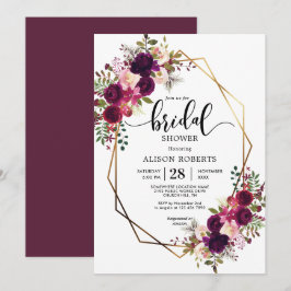 Convite Chá de panela de casamento geométrico do Boho bord