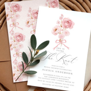 Convite Chá de panela de Casando Floral Elegante