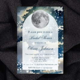 Convite Chá de panela de Céu Noturno Lunar