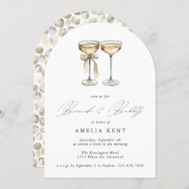 Convite Chá de panela de Champanhe Brunch & Bubble Waterco