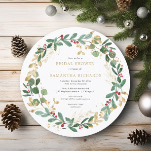 Convite chá de panela de chuva de Natal
