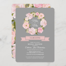 Convite Chá de panela de Cinzas de Peões Rosa-Rosa-Esbranq