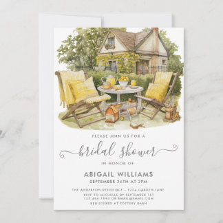 Convite Chá de panela de Citros Picnic Lemon do Partido do