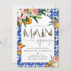 Convite Chá de panela De Citros Que Ela Encontrou Seu Prin