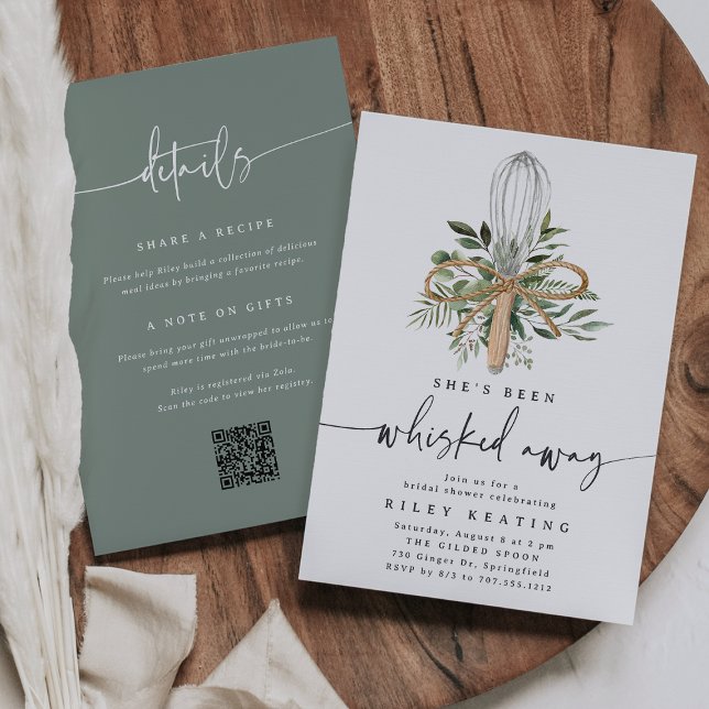 Convite Chá de panela de código QR da Cozinha Ausente (Criador carregado)