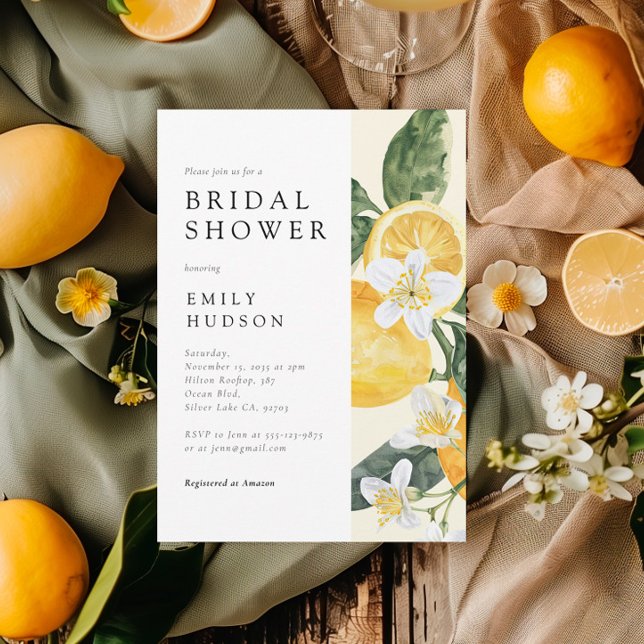 Convite Chá de panela de compressão principal do limão Cit (Criador carregado)