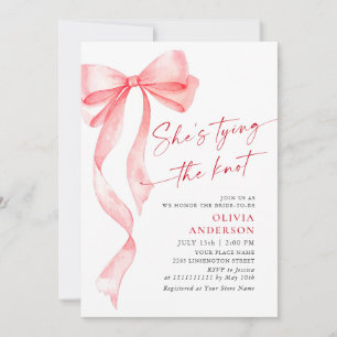 Convite Chá de panela de coquete do Arco rosa com cores d'