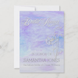 CONVITE CHÁ DE PANELA DE COR DE ÁGUA AZUL